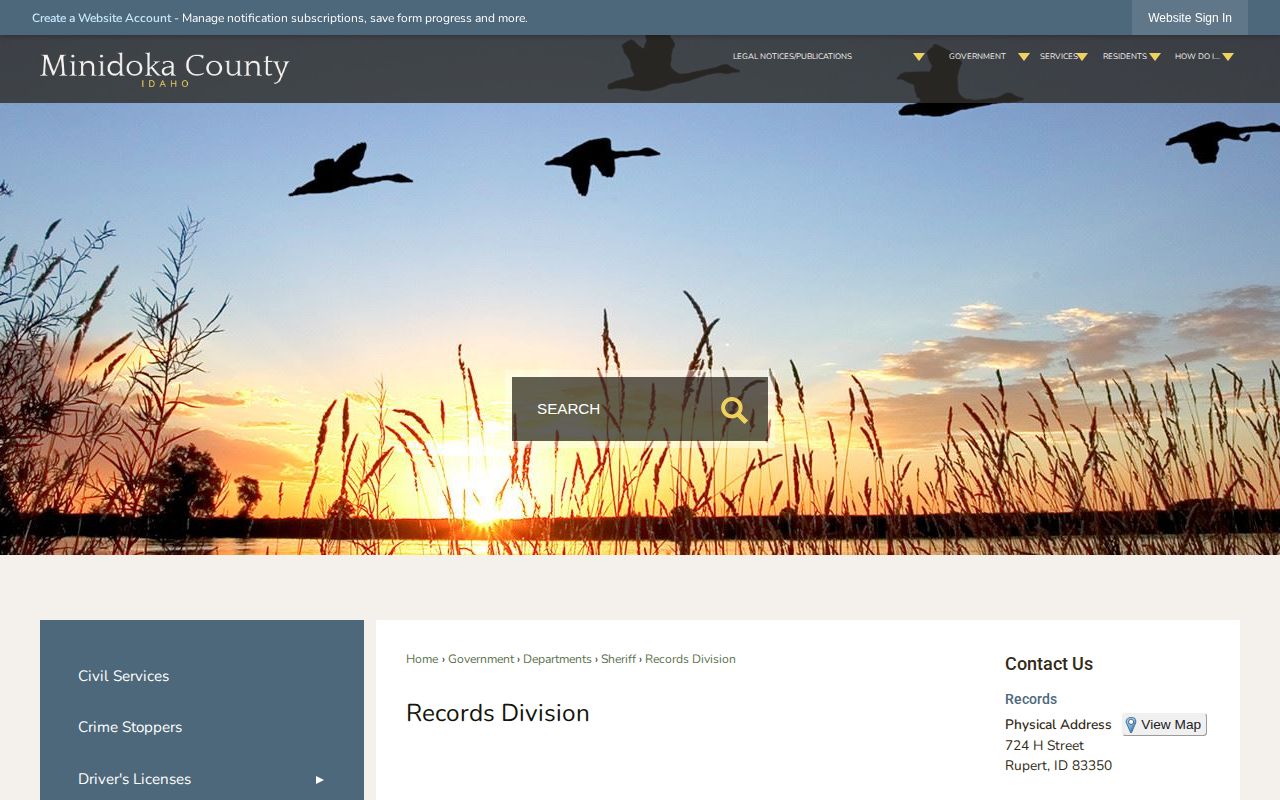 Minidoka County released inmate mugshot records request contact